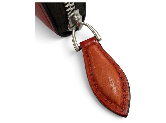 Berluti Itauba Leather Long Wallet Orange - view 9