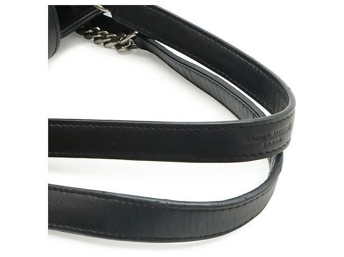 Borsa a tracolla matelassé Yves Saint Laurent Loulou Nero - vista 6