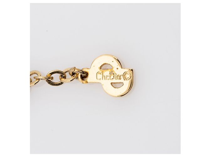 Collana Dior Vintage CD Oval D'oro Metallico - vista 3