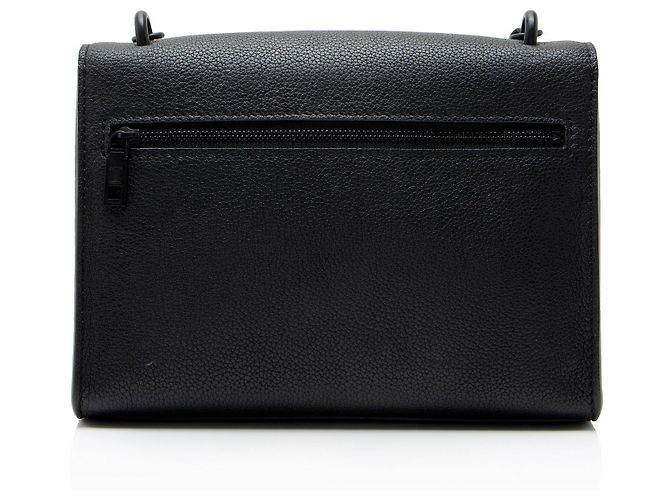 Sac à épaule Louis Vuitton Mylockme BB en cuir de veau Noir - vue 3
