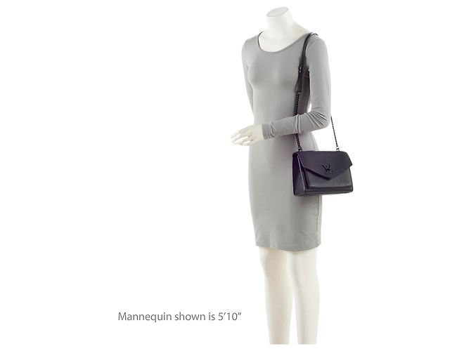 Sac à épaule Louis Vuitton Mylockme BB en cuir de veau Noir - vue 5
