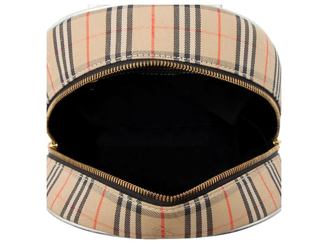 Zaino Burberry Horseferry Check Link 1983 Knight Marrone Beige - vista 7