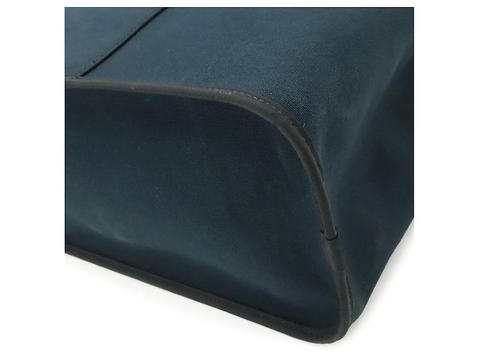 Borsa Tote Hermès in tela nera Nero - vista 3