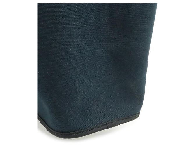 Borsa Tote Hermès in tela nera Nero - vista 8