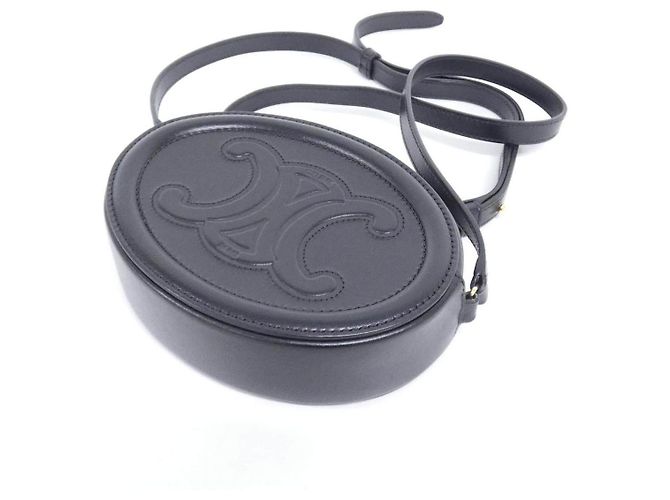 Céline Sac bandoulière ovale Celine en veau Noir - vue 2