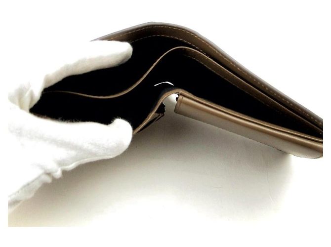 Paul Smith Brighe Stripe Trim Leather Wallet Brown - view 3