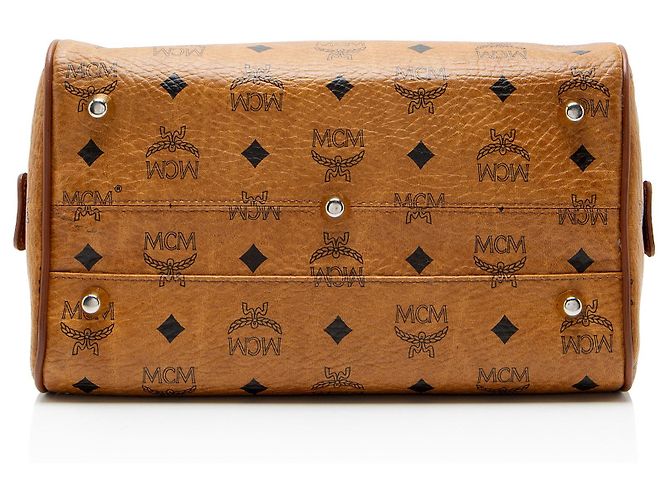 Borsa Boston Small MCM Vintage Visetos Marrone - vista 4