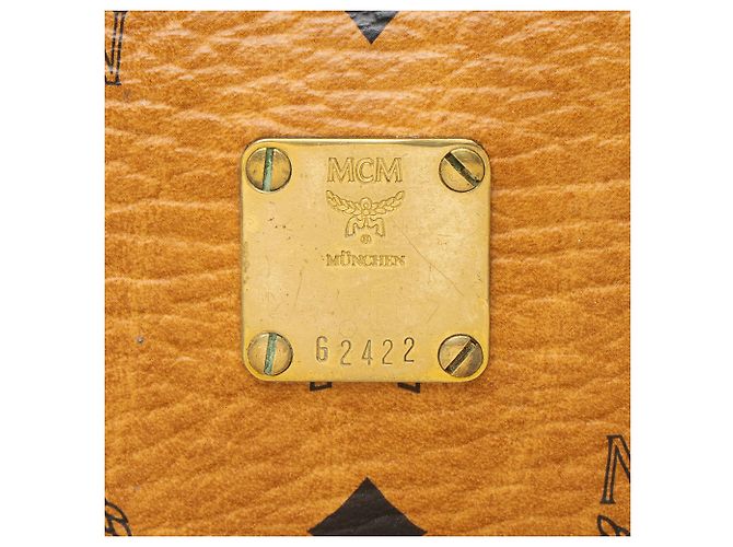 Borsa Boston Small MCM Vintage Visetos Marrone - vista 9