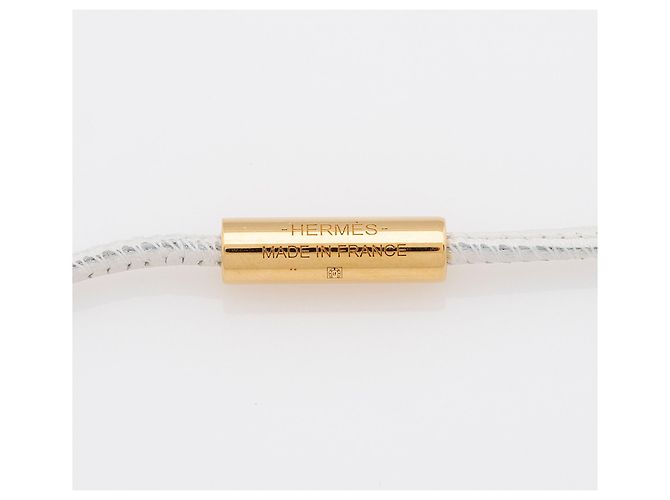Hermès Collar Hermes Loop Swift Della Cavalleria Grand Loop Dorado Metálico - vista 3