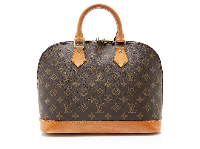 Borsa Louis Vuitton Vintage Monogram Canvas Alma PM Marrone - vista 3