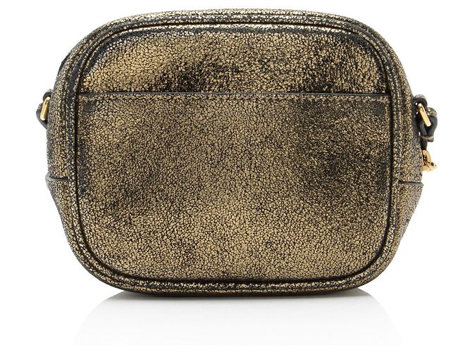 Borsa Blogger Saint Laurent in pelle metallizzata Nero - vista 3