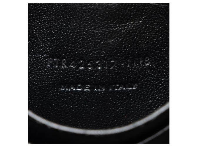 Borsa Blogger Saint Laurent in pelle metallizzata Nero - vista 6