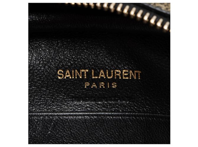 Borsa Blogger Saint Laurent in pelle metallizzata Nero - vista 8