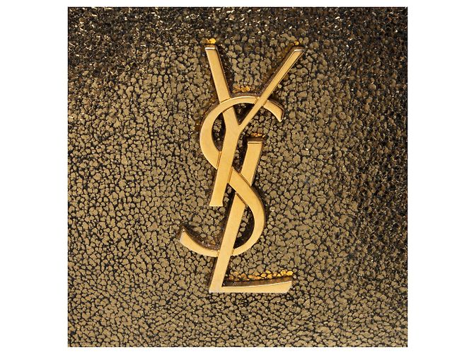 Borsa Blogger Saint Laurent in pelle metallizzata Nero - vista 9