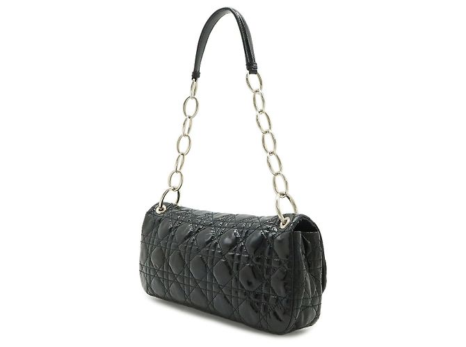Borsa a tracolla con catena Dior Cannage Nero - vista 2