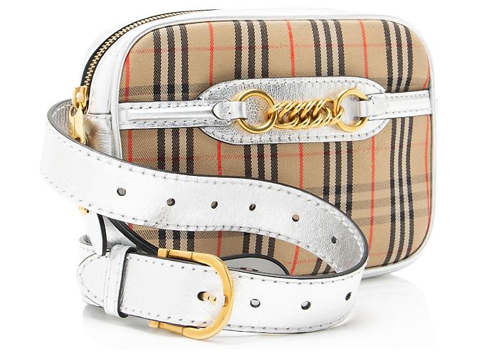 Borsa cintura Burberry Horseferry Check Link Marrone Beige - vista 2
