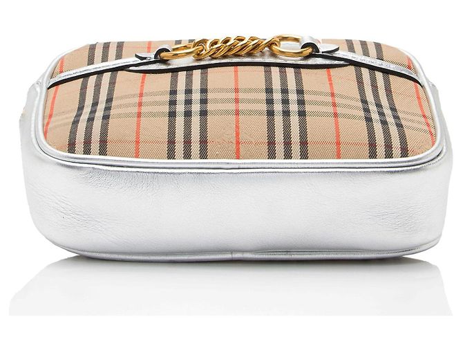 Borsa cintura Burberry Horseferry Check Link Marrone Beige - vista 4