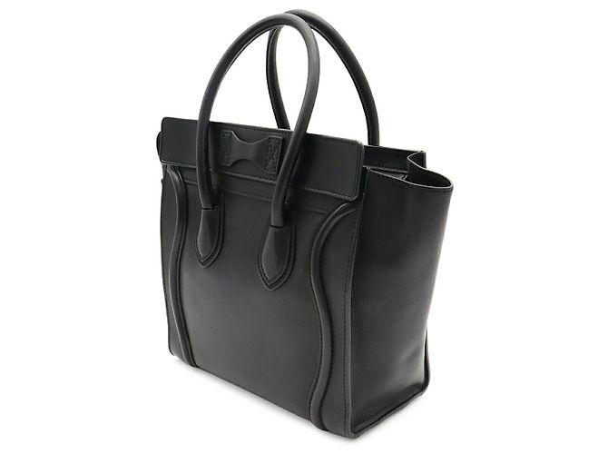 Céline Celine Luggage Micro Shopper Tote Schwarz - Ansicht 2