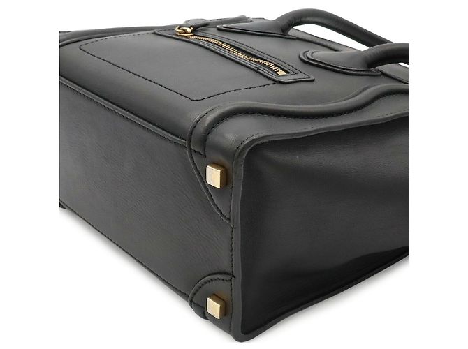 Céline Celine Luggage Micro Shopper Tote Schwarz - Ansicht 3