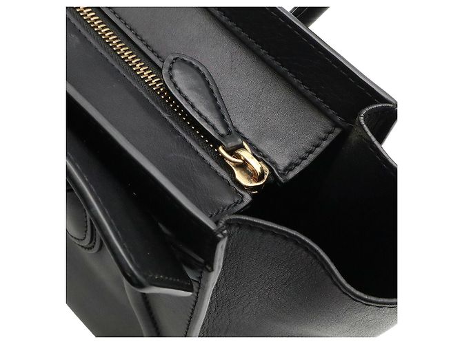 Céline Celine Luggage Micro Shopper Tote Schwarz - Ansicht 5