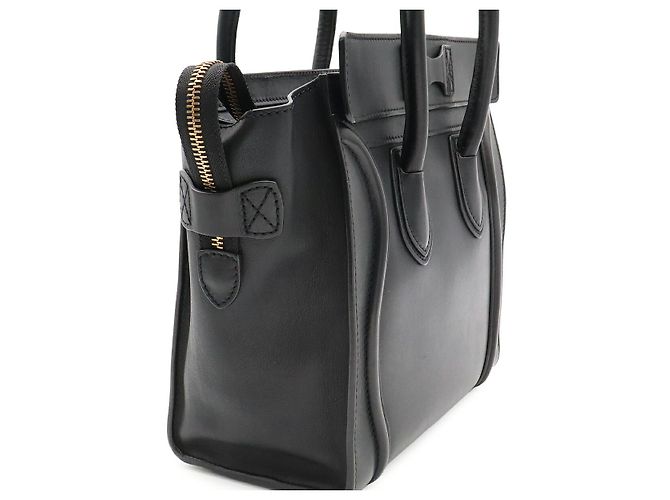 Céline Celine Luggage Micro Shopper Tote Schwarz - Ansicht 7