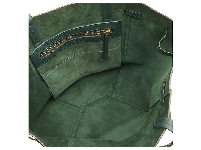 Céline Celine Cabas Phantom Belt Tote Verde - vista 6
