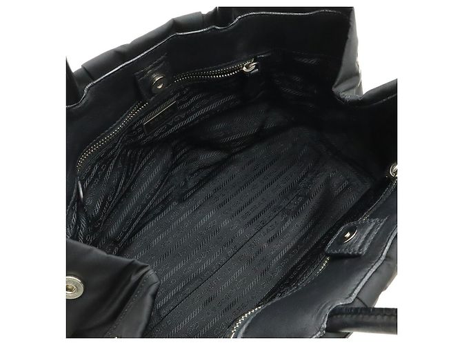 Bolso Tote Prada Ribbon Negro - vista 5
