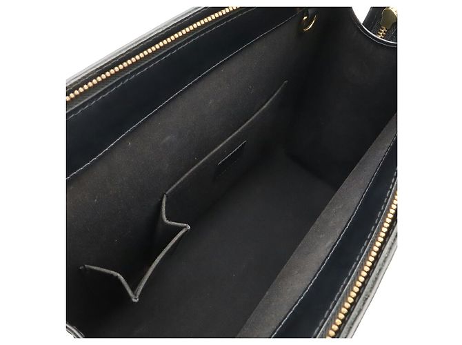Borsa Tote Louis Vuitton Epi Croisette PM Nero - vista 5