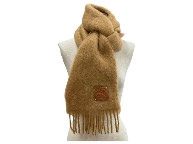 Loewe Mohair-Wollschal Braun - Ansicht 2