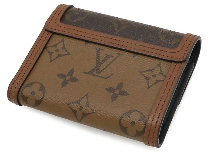 Cartera Compacta Louis Vuitton Dauphine Castaño - vista 2