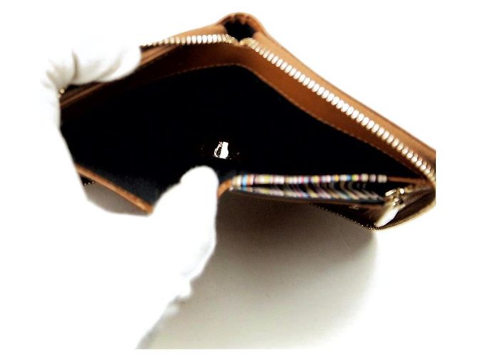 Portafoglio compatto in pelle Luxe Shine Paul Smith Marrone - vista 3