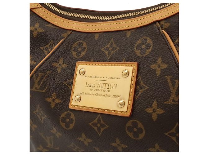 Borsa a tracolla Louis Vuitton Monogram Thames GM Marrone - vista 8