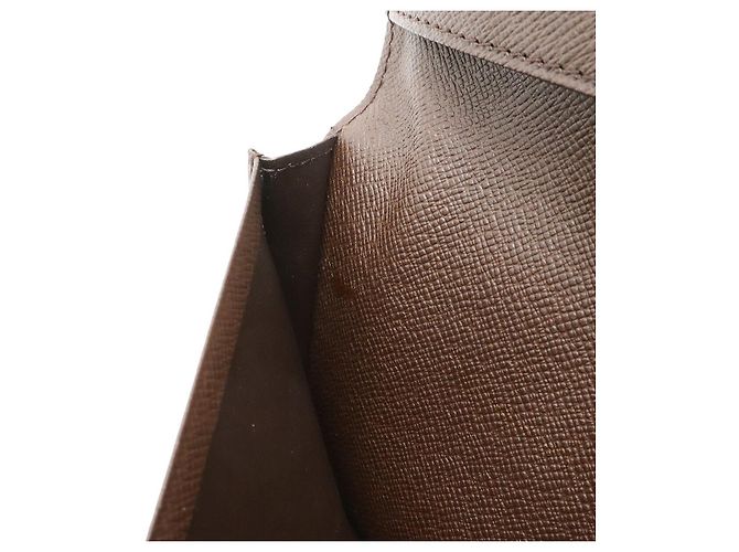 Portafoglio lungo Louis Vuitton Damier Marrone - vista 6