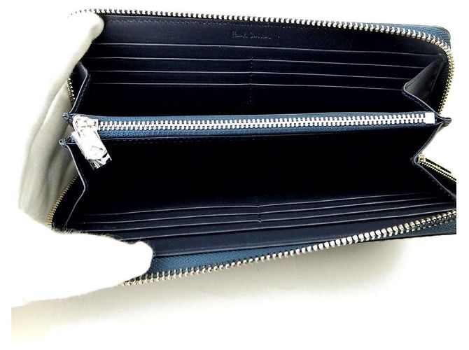 Paul Smith Leather Long Wallet Blue - view 3