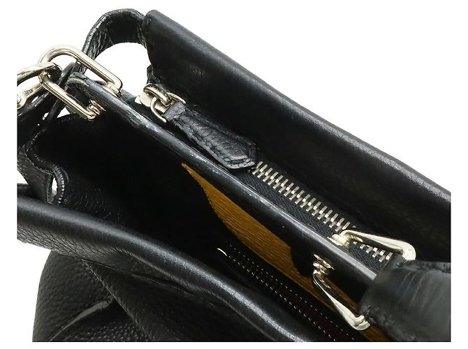 Fendi Peekaboo Monster Bugs Tote Schwarz - Ansicht 5