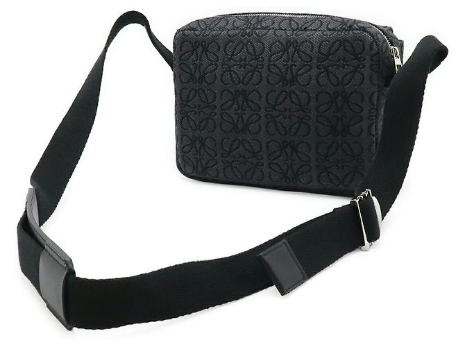 Borsa a tracolla Loewe Repeat Anagram Nero - vista 2