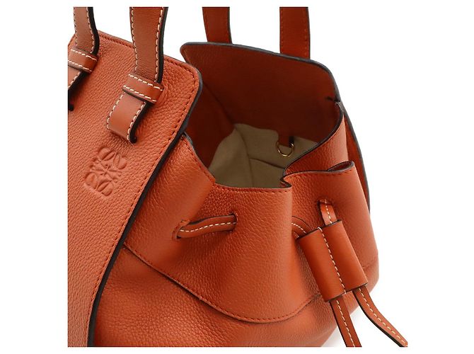 Borsa a coulisse Loewe Hammock Arancione - vista 4