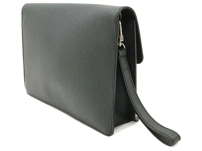 Clutch Louis Vuitton Taiga Belair Nera Nero - Ansicht 2