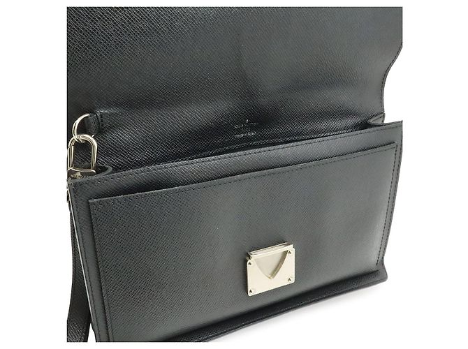 Clutch Louis Vuitton Taiga Belair Nera Nero - Ansicht 6