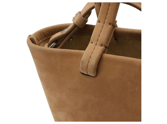 The Row Park Tote in scamosciato marrone beige - vista 5