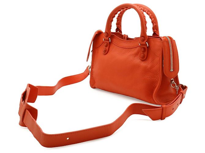 Borsa Balenciaga Classic Mini City Bag Rosso - vista 2