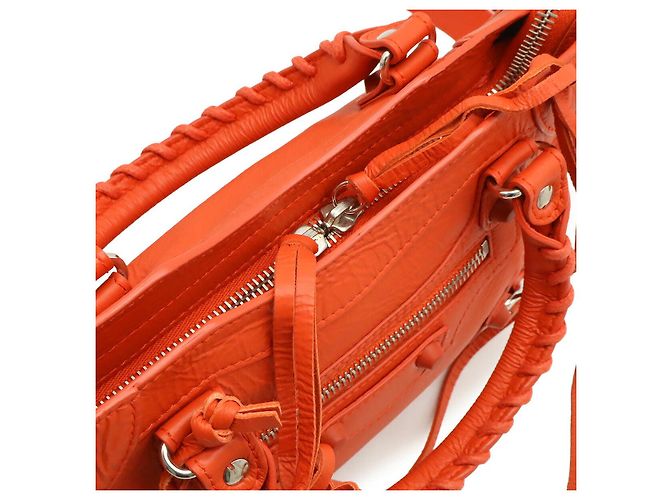 Borsa Balenciaga Classic Mini City Bag Rosso - vista 7