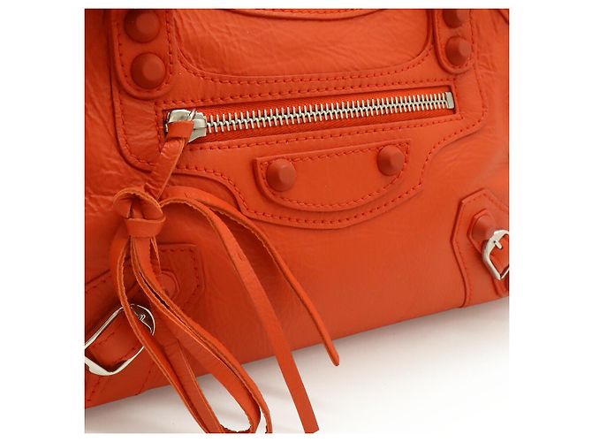 Borsa Balenciaga Classic Mini City Bag Rosso - vista 9