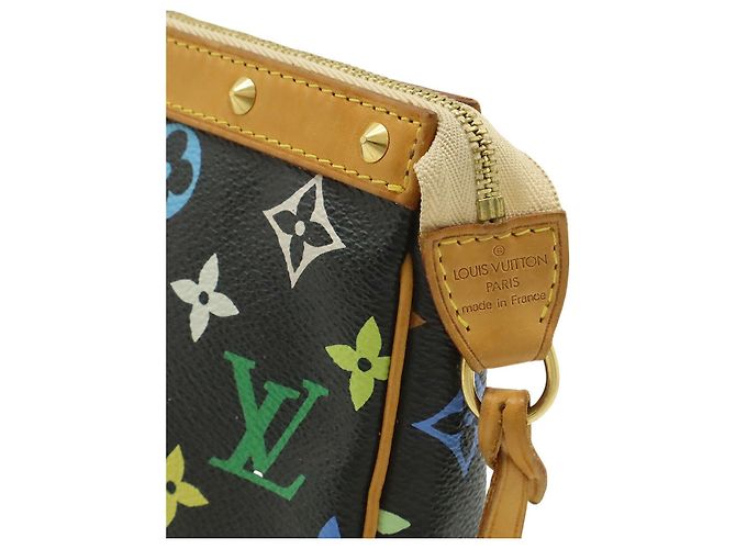 Pochette Accessori Louis Vuitton Nera in Tela Nero - vista 4