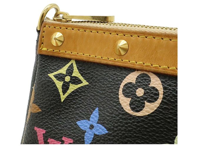Pochette Accessori Louis Vuitton Nera in Tela Nero - vista 6