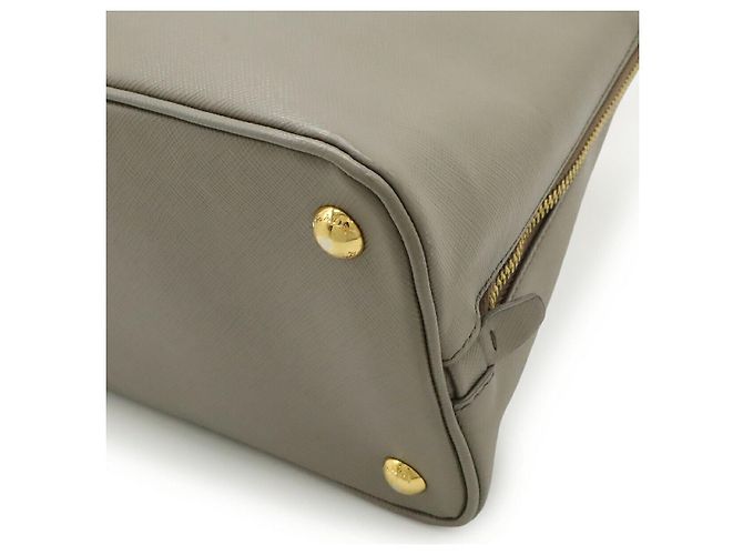Prada Triangle Logo Handbag Brown Beige - view 3