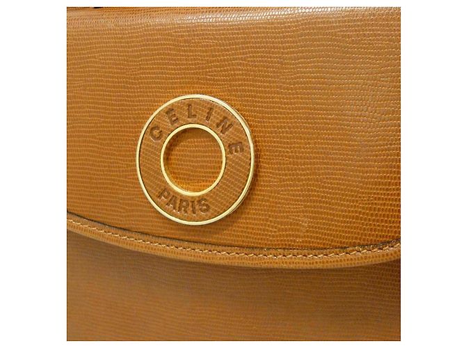 Céline Borsa a tracolla in pelle Celine Marrone - vista 4