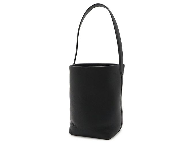 The Row Small Park Leather Tote Nero - vista 2