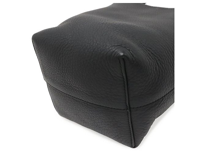The Row Small Park Leather Tote Nero - vista 3