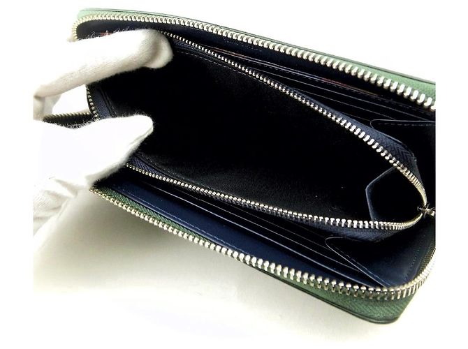 Paul Smith Leather Long Wallet Green - view 5